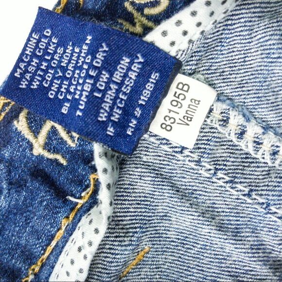 Amethyst Distressed Denim Miniskirt Sz 11 - Picture 8 of 12